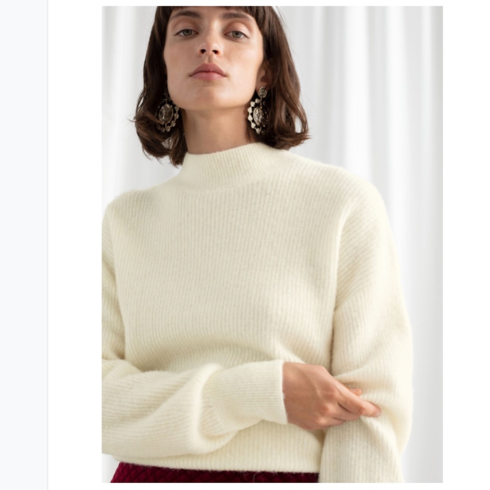 & Other Stories Alpaca & Wool Blend Sweater - Picture 3 of 3